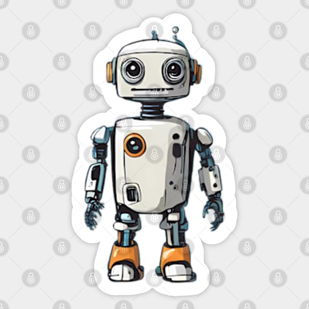 The Robots Sticker by BrisaArtPrints